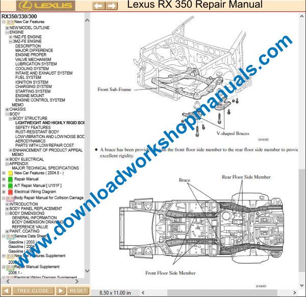 Lexus RX 350 repair manual